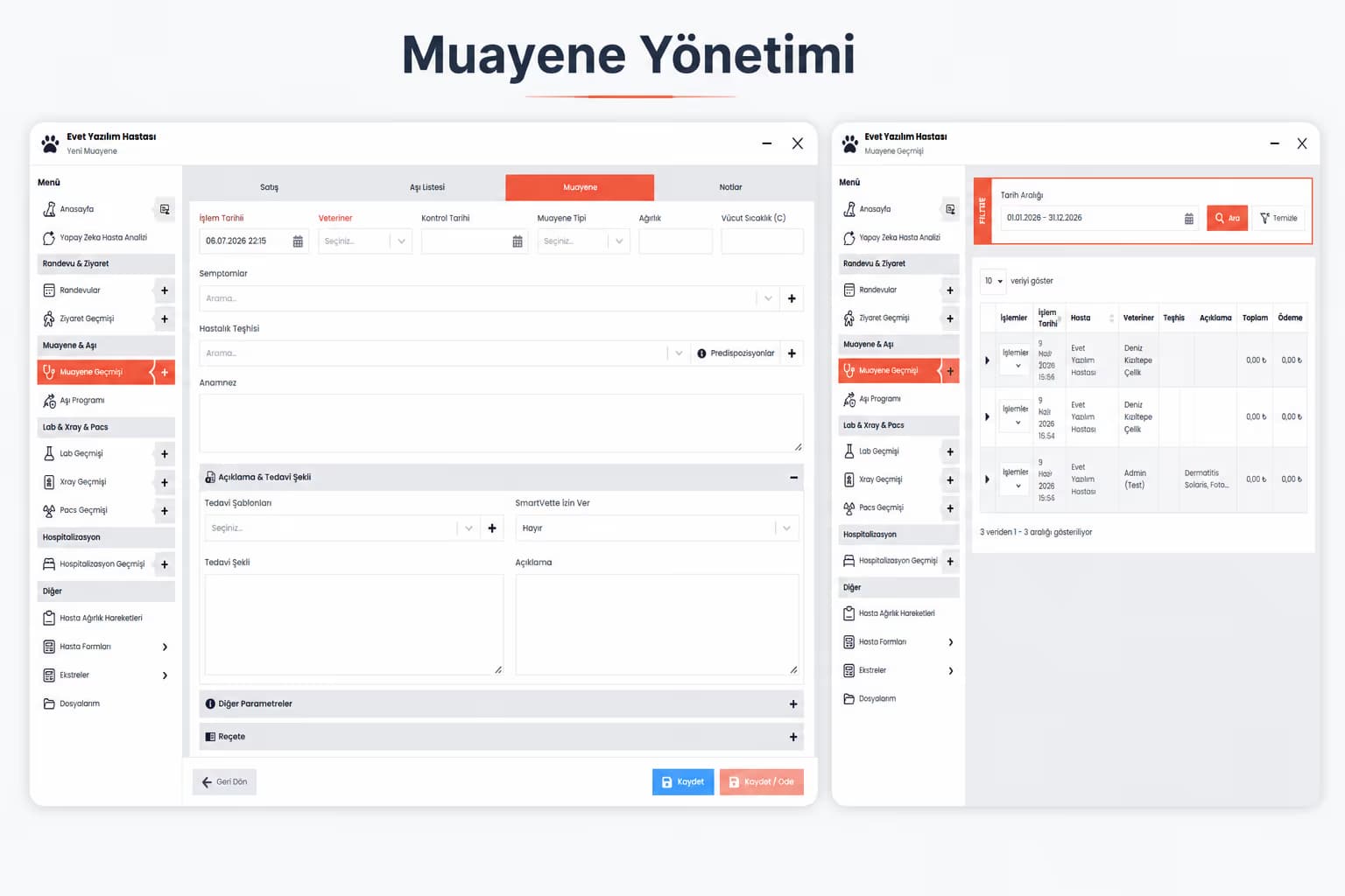 Muayene Yönetimi — ekran görüntüsü 1
