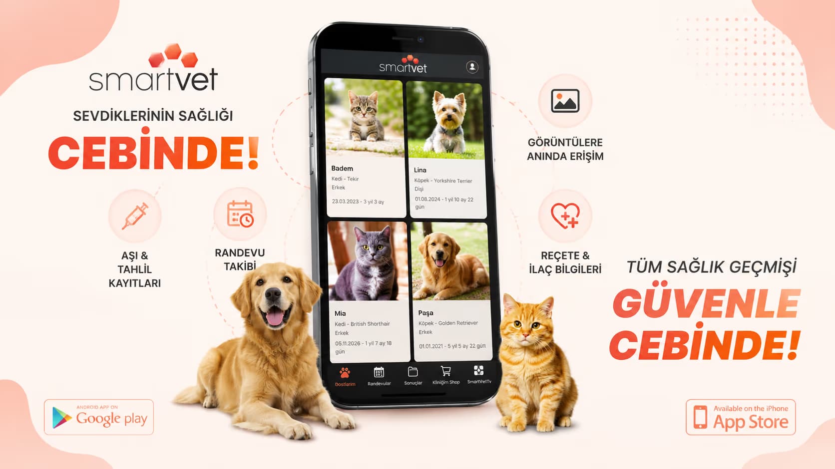 SmartVet Mobil Uygulama — Smart Plus ekran görüntüsü